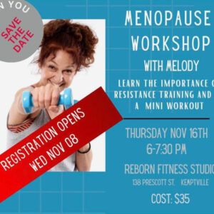 Menopause Workshop with Melody